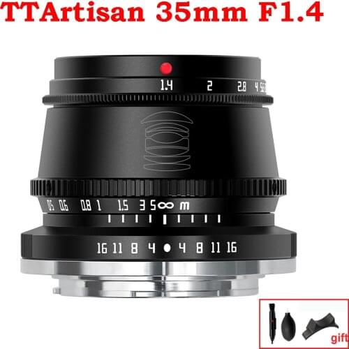 TTArtisan 35mm F1.4 APS-C Manual Focus Cameras Lens for Sony E Fujifilm Fuji X Nikon Z M4/3 Leica L SIGMA Canon EF-M EOSM