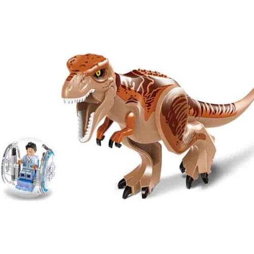Original Jurassic World Tyrannosaurus Building Blocks Jurrassic Park 4 Dinosaur Figures Bricks Toys Compatible with bricks