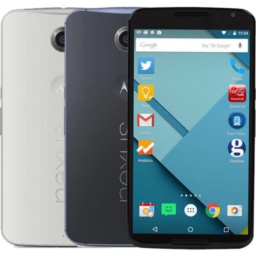 Original Motorola Nexus6 XT1103 Quad Core Cell Phone 5.96 inch 3GB RAM 32GBROM 13MP 4G LTE Refurbished