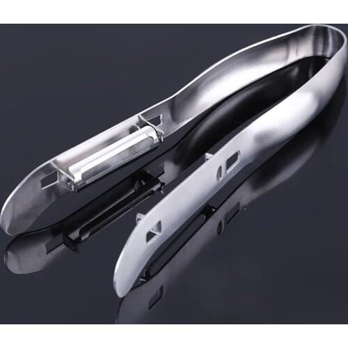New Design Fruit Vegetable Peeler Asparagus Yam Peeler Silver Stainless Steel Kitchen Helper Cooking Accessories Tools