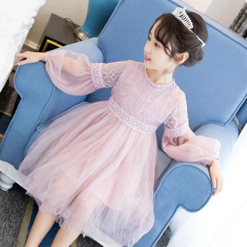 2019 New Summer Costume Girls Princess Dress Childrens Evening Clothing Kids Chiffon Lace Dresses Baby Girl Party Pearl Dress