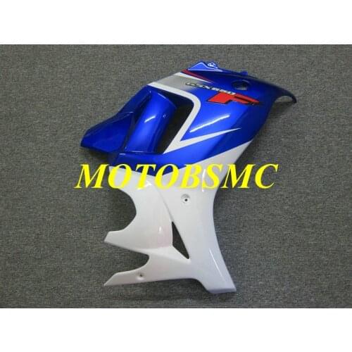 Right side Fairing part for GSX650F 08 09 10 11 12 GSXF650 2008 2009 2010 White blue Fairings bodywork+gifts SK06
