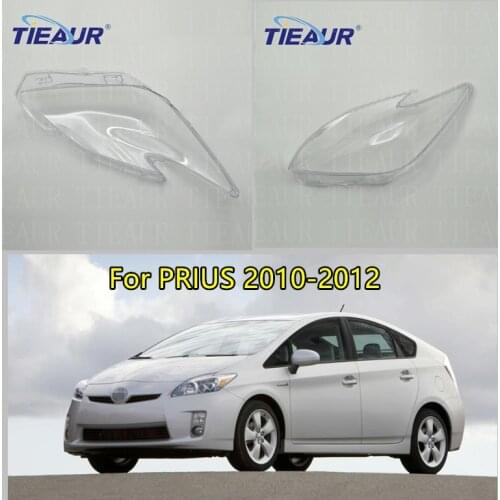 Car Headlight Transparent Glass Lens Cover for PRIUS 2010-2012 Headlamp Clear Auto Shell Cover Replacement DIY