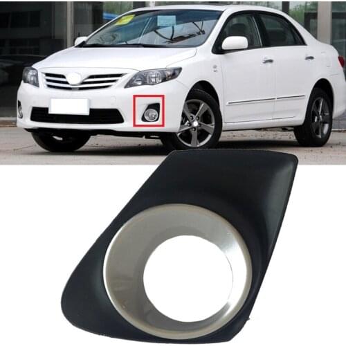 Roavia High Quality Front Bumper Fog light cover Grille Grill For Corolla 2011 2012 2013 Fog Lamp shell housing cap Frame