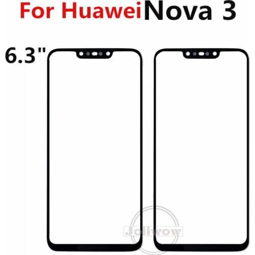 For Huawei nova 3 Touch Panel Screen Glass for Huawei nova3 Front Outer Glass Lens Cover Panel Repair Spare Parts