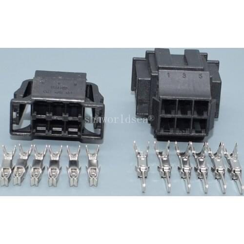 Shhworldsea 6 Pin Male Female Taillight Connector Adapter For Audi Seat Back Adjustment Plug For VW Passat Tiguan 1J0 972 926