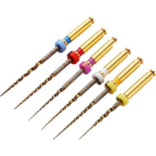 SX-F3 Dental Super Pro GOLD Files NITI Files RotationEngine Use Rotary Files 25mm SX Universal 6pc/box Dental Endondontics Files