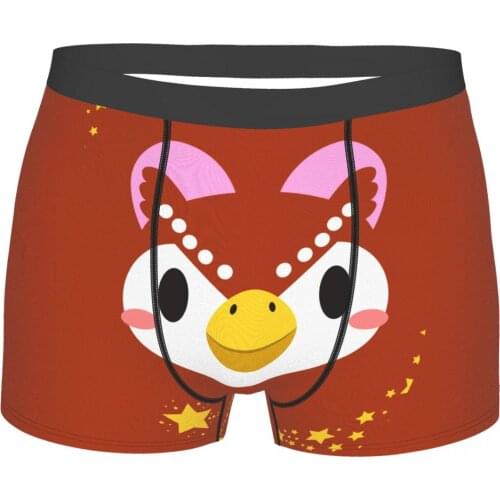 Animal Crossing Owl Underpants Breathbale Panties Male Underwear Sexy Shorts Boxer Briefs