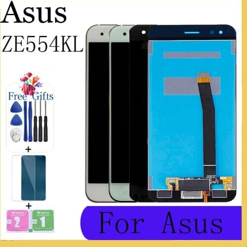 For 5.5"Asus Zenfone 4 ZE554KL LCD Display Touch Screen Digitizer Assembly Lcd Replacement Tools + Tempered film