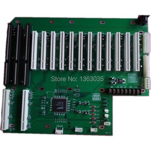 14 PCI 3 ISA backplane board with 12V , 24 pin ATX , 12 pin AT , DC Power industrial motherboard tested working