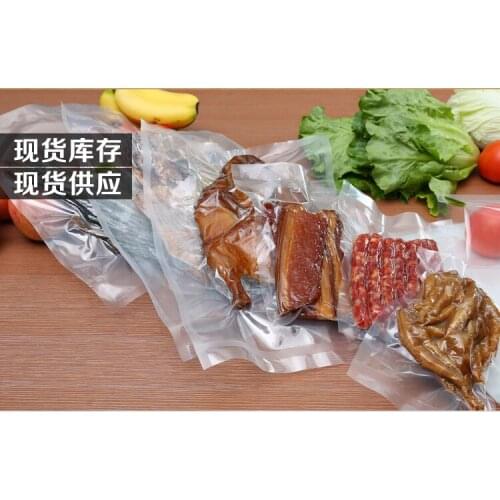 18*26cm Open Top 50Pcs/Lot Clear Heat Seal Beef Tea Freezed Food Storage Poly Packing Bags Vacuum Pouch Plastic Package Pack Bag