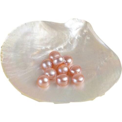 200pcs/lot Natural Freshwater Pearl Beads 2-6.5mm Half Hole Bread Shape Pearl Loose Beads for DIY Jewelry Accessories