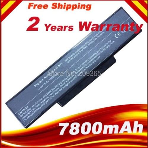 7800mAh Laptop Battery For Asus N71 N71J N71JA N71JQ N71JV N71V N71VG N71VN N73 N73F N73G N73J N73JF N73JG N73JN N73JQ N73Q N73S