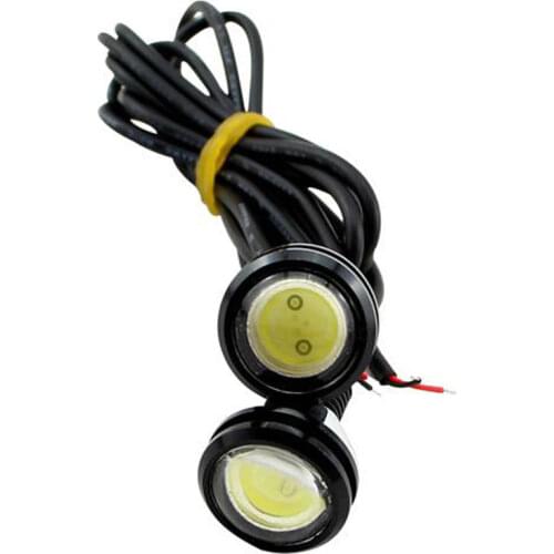 2PCS Car LED Signal Bulb COB DRL Daytime Running Lights 18MM 23MM Eagle Eye Fog Lamp Brake Auto Reverse Parking Styling
