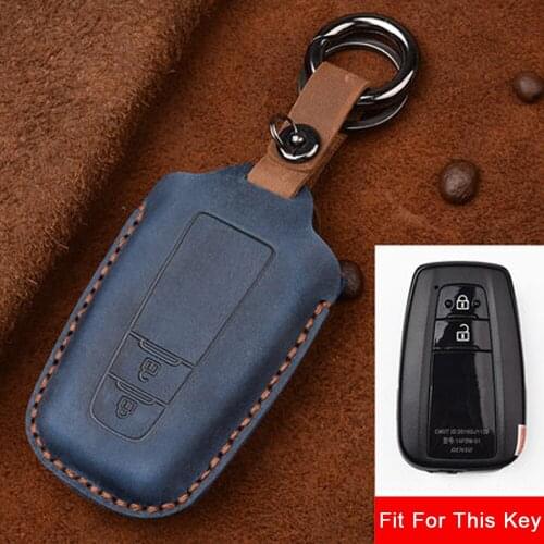 Car Key Case Cover For Toyota Camry CHR Prius Corolla RAV4 Prado 2017 2018 2019 Car Styling High Quality Protection Key Shell
