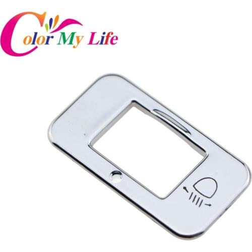 Color My Life Chrome Headlight Adjustment Sticker Head Light Adjust Decoration Sequin Trim for Peugeot 2008 208 3008 2014 - 2017