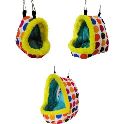 Bird Nest House Winter Warm Hanging Bed Cave for Parakeet Cockatiel Conure Hamster Rat Chinchilla Sleeping Bag