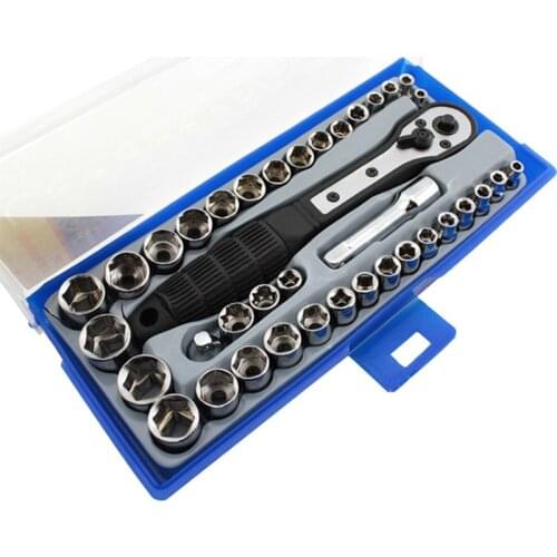GTBL 38 In 1 Torque Wrench Socket Set 3/8 Inch/Metric Ratchet Driver Socket Wrench Tool Set Kit Trox For Car Repair Hand Tool Ki