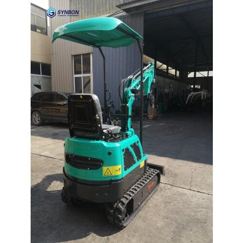 SYNBON 1.0 Ton Crawler Excavator Hydraulic Digger Mini Bulldozer Small digger Farm Machinery