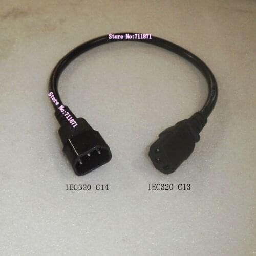 Short IEC320 C13 to IEC320 C14 Power Cable 3P Male to Female C13 C14 Power Line IEC320 C13 C14 power extension Cord