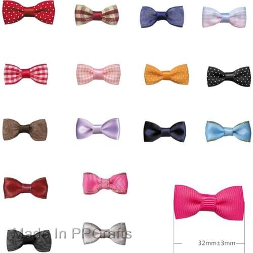 32MM Satin Double/Dots/Grosgrain RibbonReverse Fish Tail Cut For Packing Cloth Hairbow DIY Crafts 200pcs Free Shipping