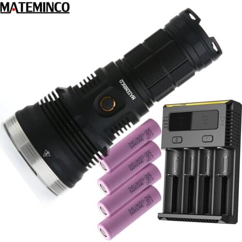 MATEMINCO MT35 Flashlight CREE XHP35 HI max 2700 lumens 7 modes SMO beam distance 1587 meter + 3500mAh batteries NEW I4 charger