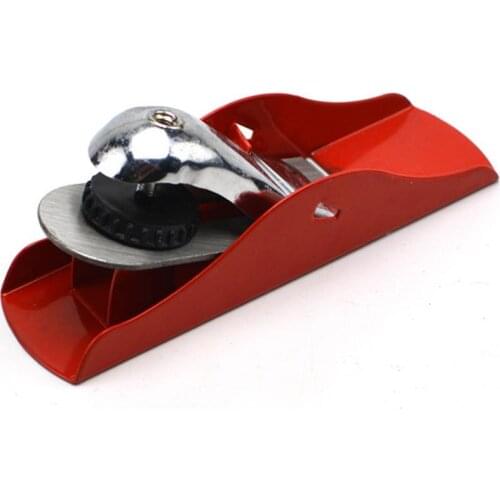 Mini Hand Push Cast Iron Carpenters' Plane Cutter Red Planer Hand Planer DIY Woodworking Tool Bench Plane Hard Wood Hand Tools