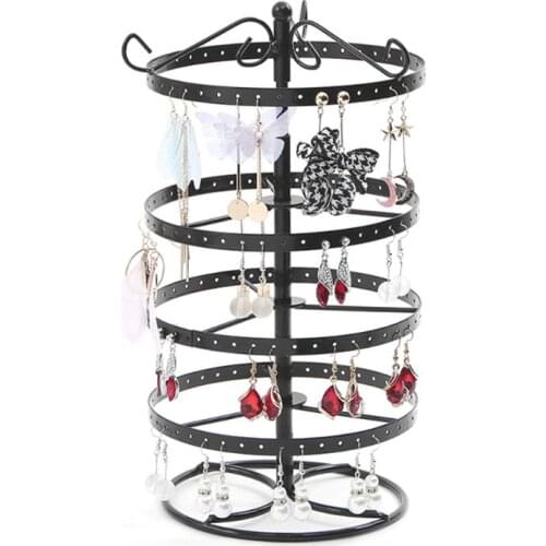 Multifunctional Jewelry Holder Earrings Ear Stud Necklace Jewelry Display Stand Metal Rotating High Quality Display Stand Holder