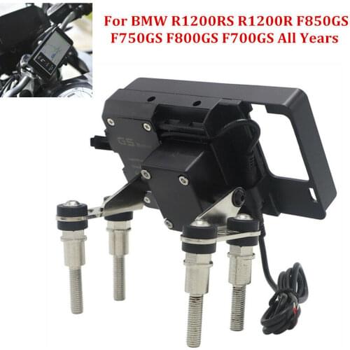 Motorcycle Stand Holder Phone Mobile Phone GPS Plate Bracket Phone Holder For BMW F750GS F850GS R1200GS ADV For Honda CRF1000L