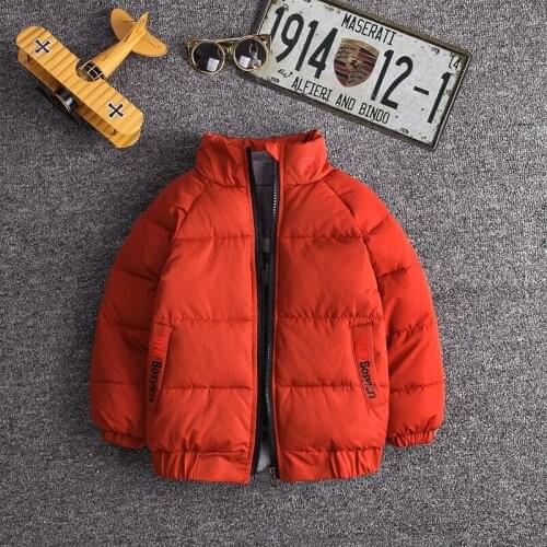 8Colors 2017 new kids girls boys winter coat stand collar cotton padded thick warm coats factory direct