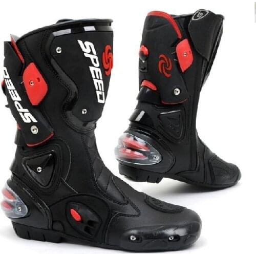 New style Original Men cycling leather boots motorcycle off-raod boots Racing Boots riding boots waterproof windproof 3 colors