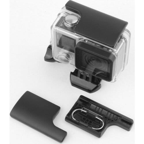 Plastic Lock Buckle Clip For Gopro Hero 3+ 4 Black Silver Cam Waterproof Protective Case Cover Mount For Go Pro Accessory