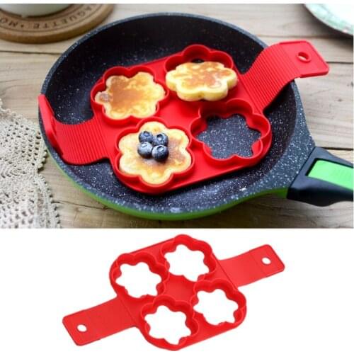 Silicone Fried Egg Mold Pancake Forms Non Stick Simple Operation Pancake Omelette Mold Cooking Tool Kitchen Accessories