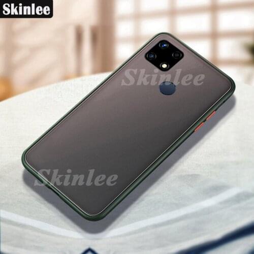 Skinlee For Realme Narzo 30A Case Translucent Skin Matte Hard Cover Shockproof Phone Case For Realme C12 C15 Cover