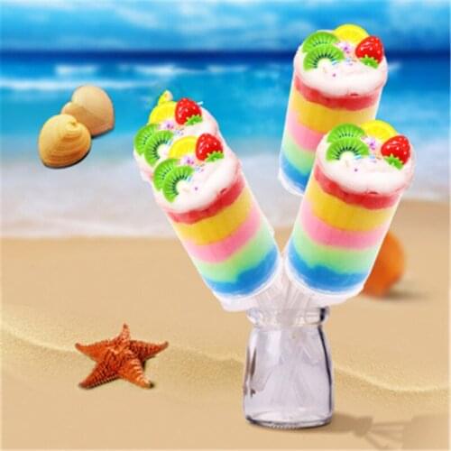 Slime Ice Cream Colorful Thousand Layers Of Fruit Puree Relief Toys For Children Antistress Soft Wire-drawn Rubber Mud Gifts
