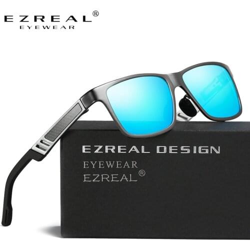 EZREAL Aluminum Magnesium Mens Sunglasses Polarized Coating Mirror Women Sun Glasses oculos Male Eyewear Accessories A6560S