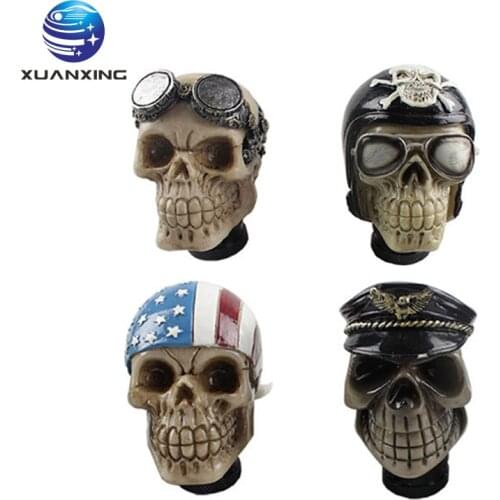 Universal Manual Shift Knob Shift Lever Knob Skull Individuality Gear Knob Auto Parts