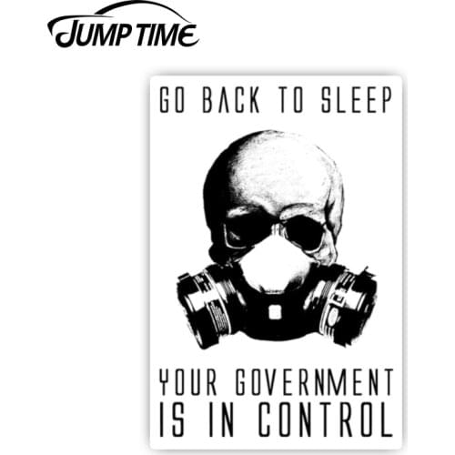Jump Time 13cmx8.7cm Government Anarchy 911 Anonymous Anti New World Order Vinyl Decal Sticker Car Window Bumper Car Accessories