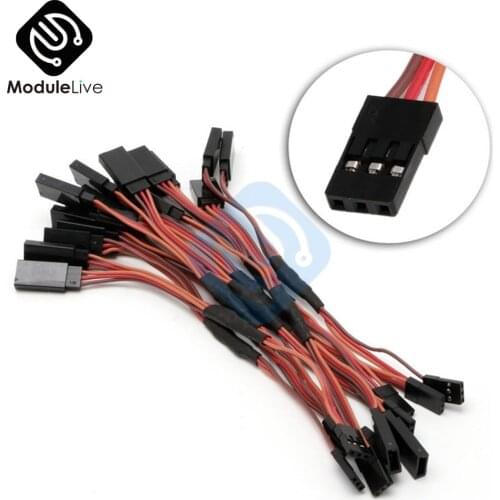 10PCS 150mm Servo RC Y Style Male to Female JR Wire Line Cord Extension Lead Cable connector 150 mm
