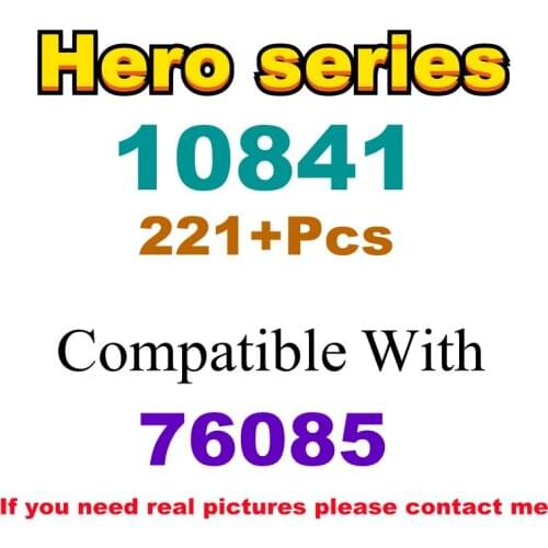 221Pcs 10841 Building Block Toy Hero Series 76085 Assembled Building Blocks Childrens Toy Gifts