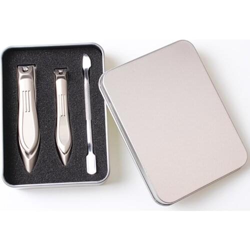 3Pcs Quality Stainless Steel Big Small Toes Nail Clippers Scraper Cuticle Pusher Thick Nail Trimmer Cutter Scissor Manicure Tool