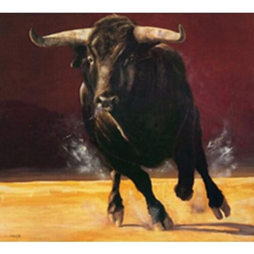 Diamond Painting Bison DIY 3D Diamond Embroidery bull Embroidery Ribbons Sets Sale Beast Running Animal Mosaic Drawings