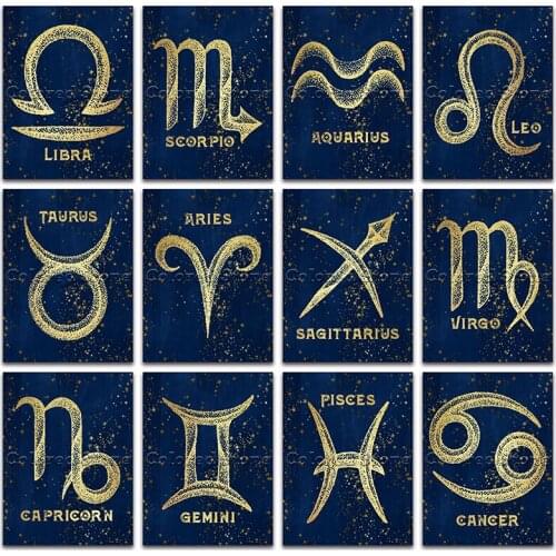 New Diamond painting Text constellation Cartoon star sky 5D DIY Full Square Drill embroidery Cross stitch 3D mosaic Drawing 816