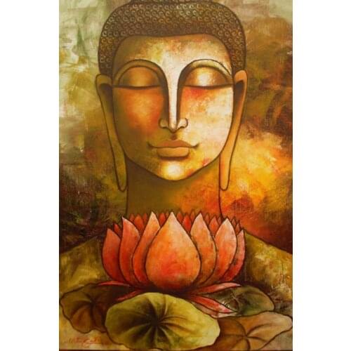 Free shipping Buddhism canvas prints classical figure of Buddha oil painting printed on canvas wall art decoration pictures