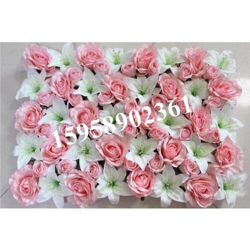 EMS Free Shipping 10pcs/lot pink mix color Artificial silk rose flower wall wedding background lawn/pillar market decoration