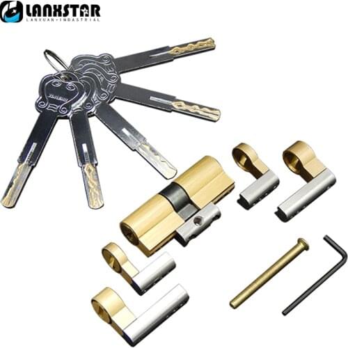 Super C Grade Blade Lock Core 5 Thickness Keys Class C Lock Cylinder Length Adjustable Modular Copper Anti-theft Locks Core