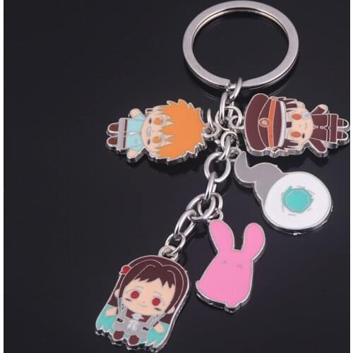 Anime Toilet-Bound Hanako-Kun Keychain Cute Yahiro Nene Minamoto Kou Yugi Amane Figure Pendant Keyring Men Key Holder Jewelry