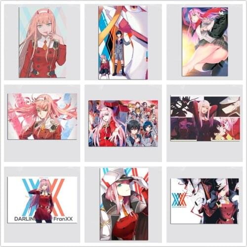 Darling In The Franxx Poster Wall Sticker Posters Home Bedroom Decor Room Decoration Accessories For Kids Rooms