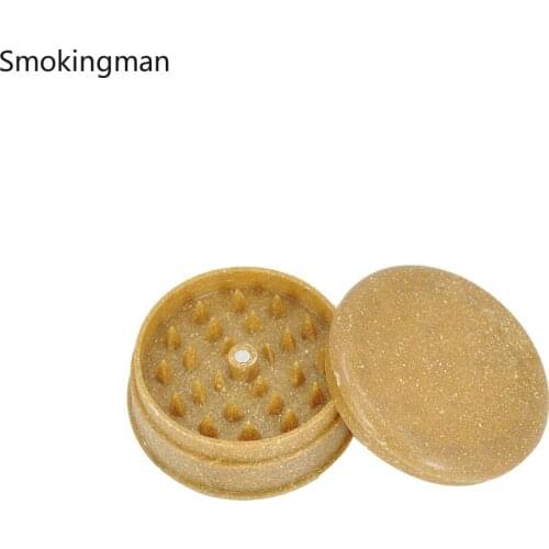 63mm two-layer cigarette grinder biodegradable plastic grinder herb grinder manual Herb grinder grinder weed weed grinder