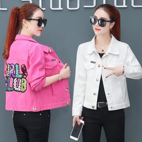 Denim Jacket Womens 2020 Spring and Autumn New Womens Denim Coat Loose Wild Jackets Casual Short Coat Female Clothing